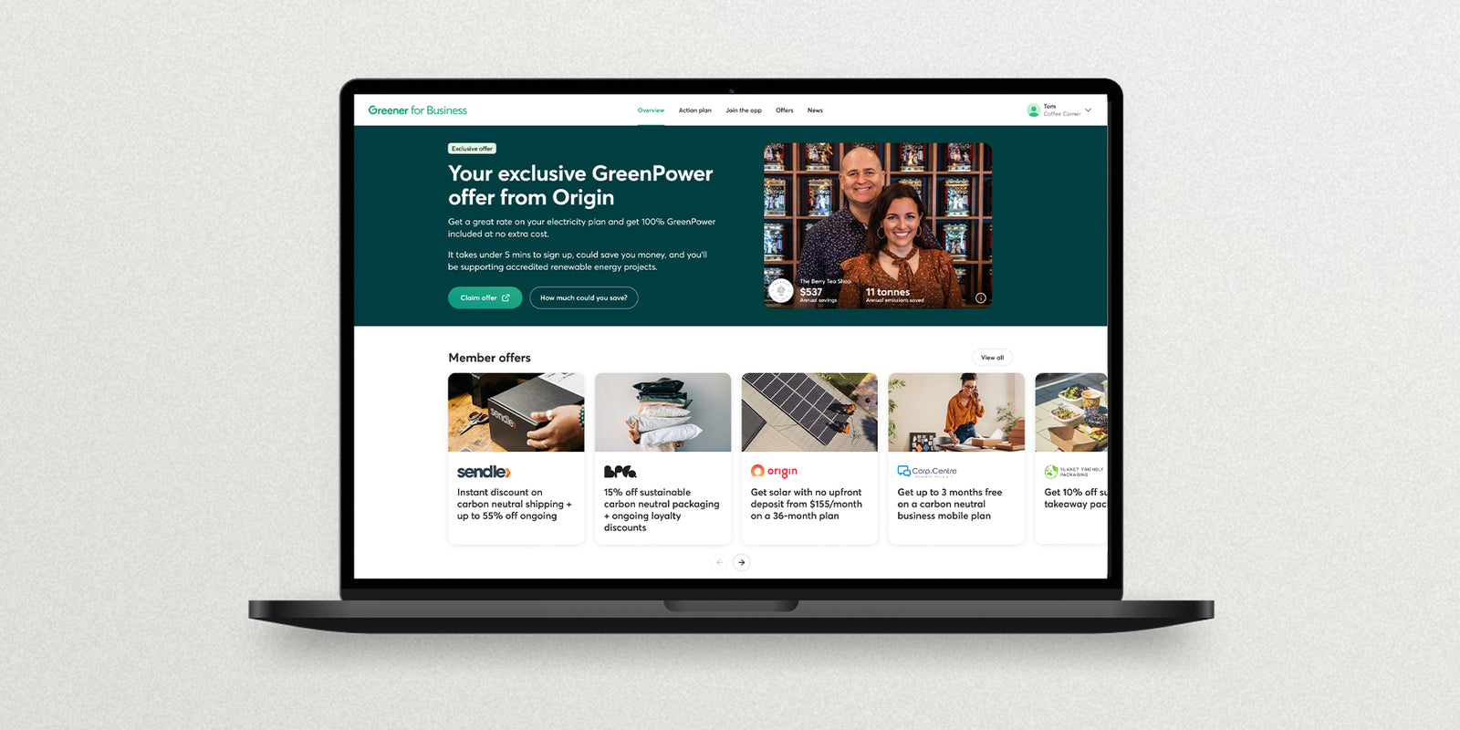 Greener Directory featuring Better Packaging's Member Offer15% off promo