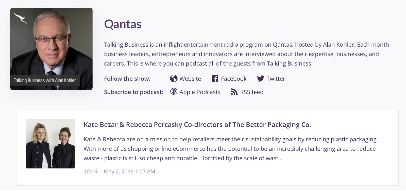 Talking Business with Alan Kohler