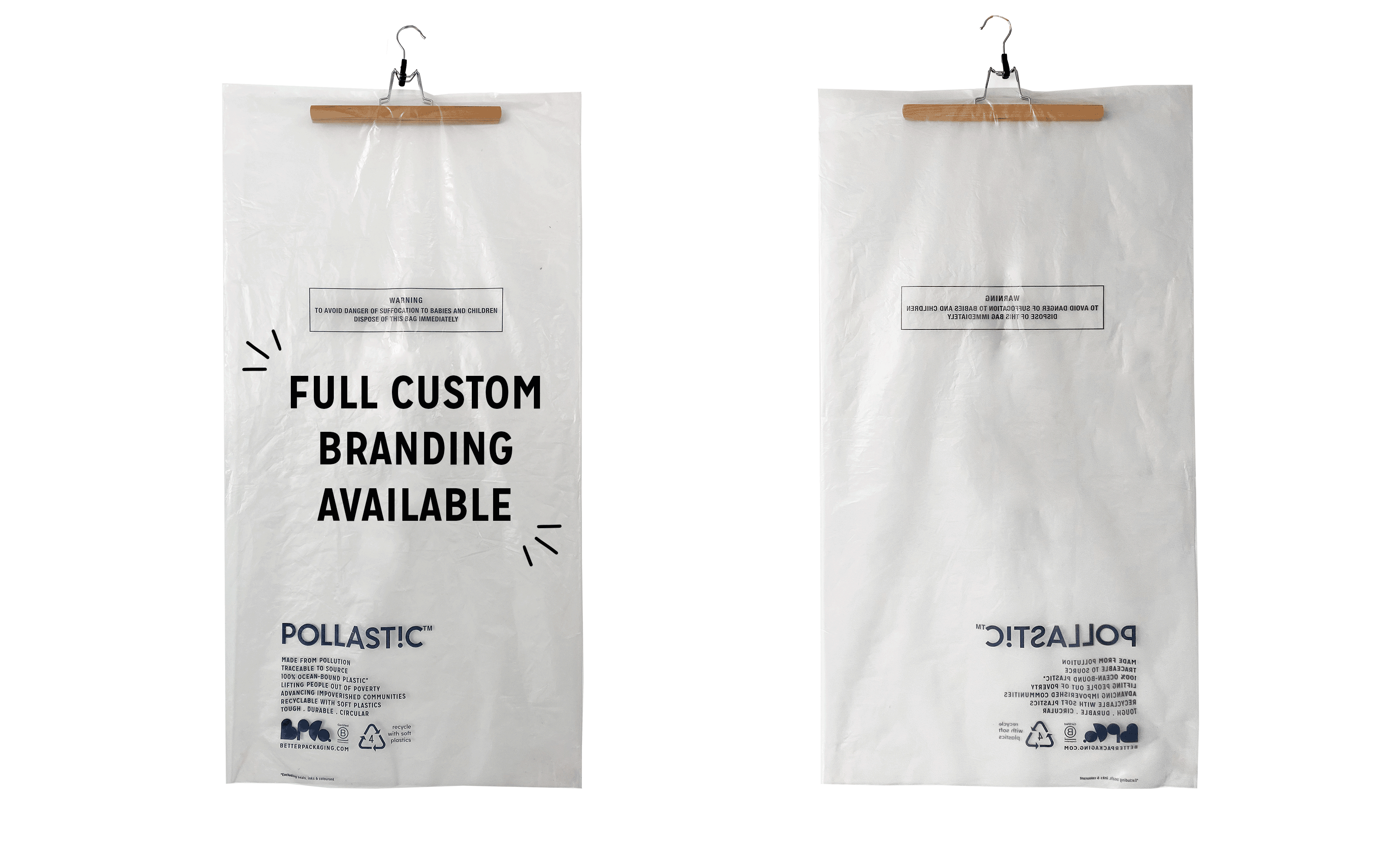 Custom Poly Garment Bags and Carton Liners Better Packaging Co