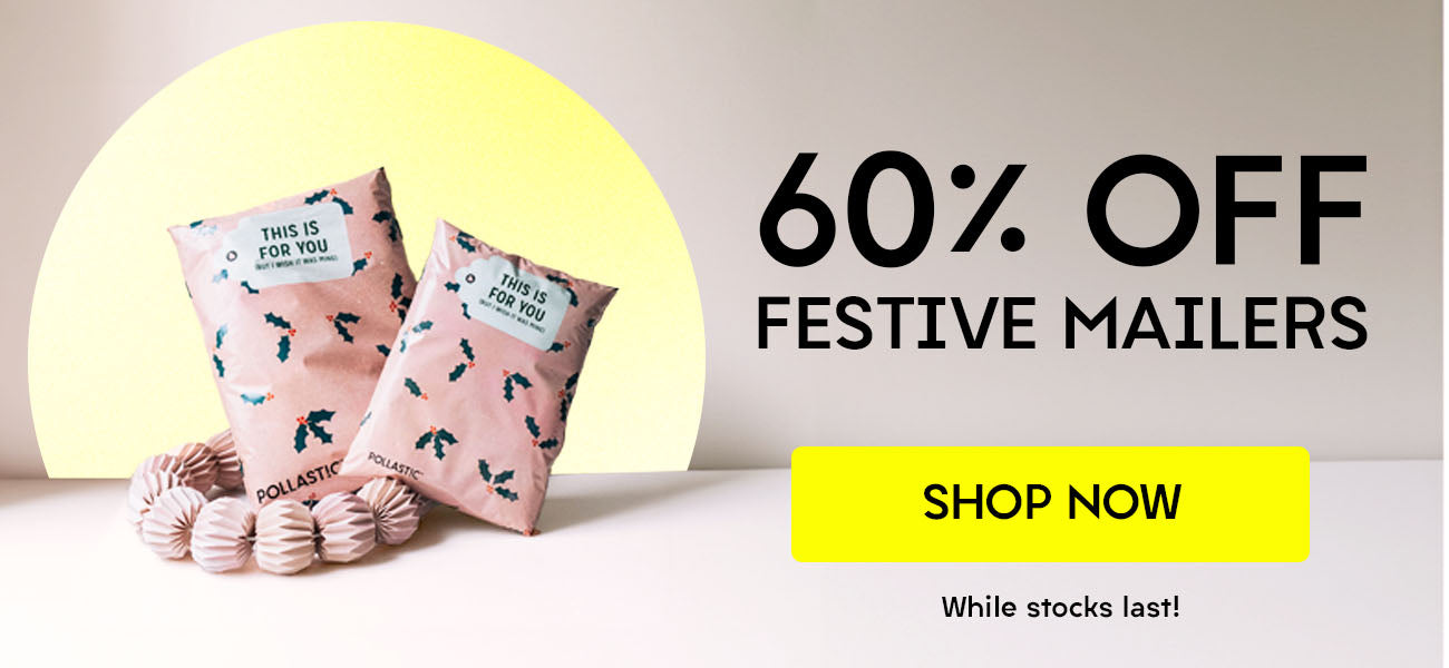 60% off festive mailers - Limited time offer on colorful mailers for the holiday season. Don't miss out on this amazing discount!