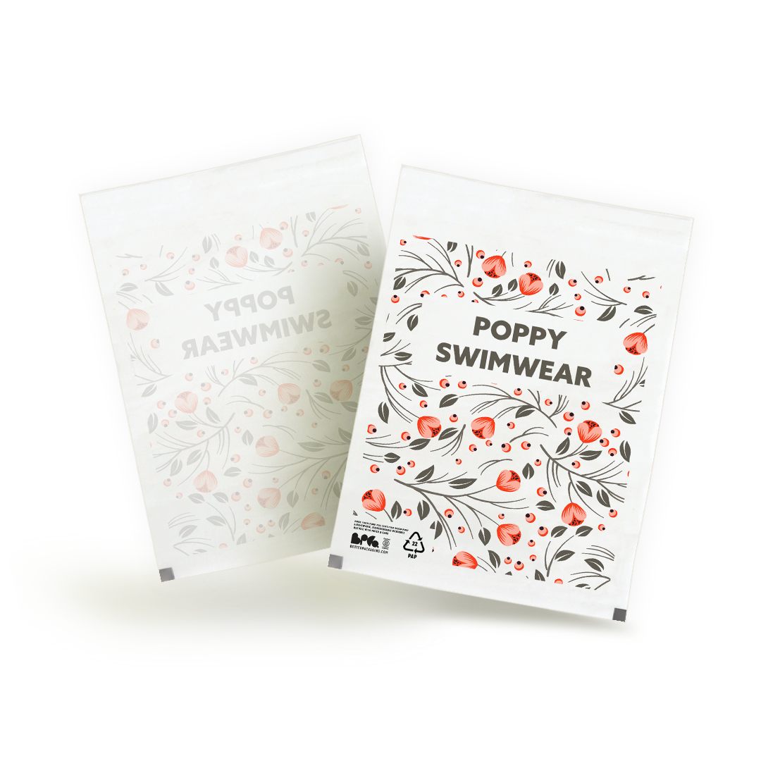 Better Packaging Custom Poppy Swimwear Glassine Bags
