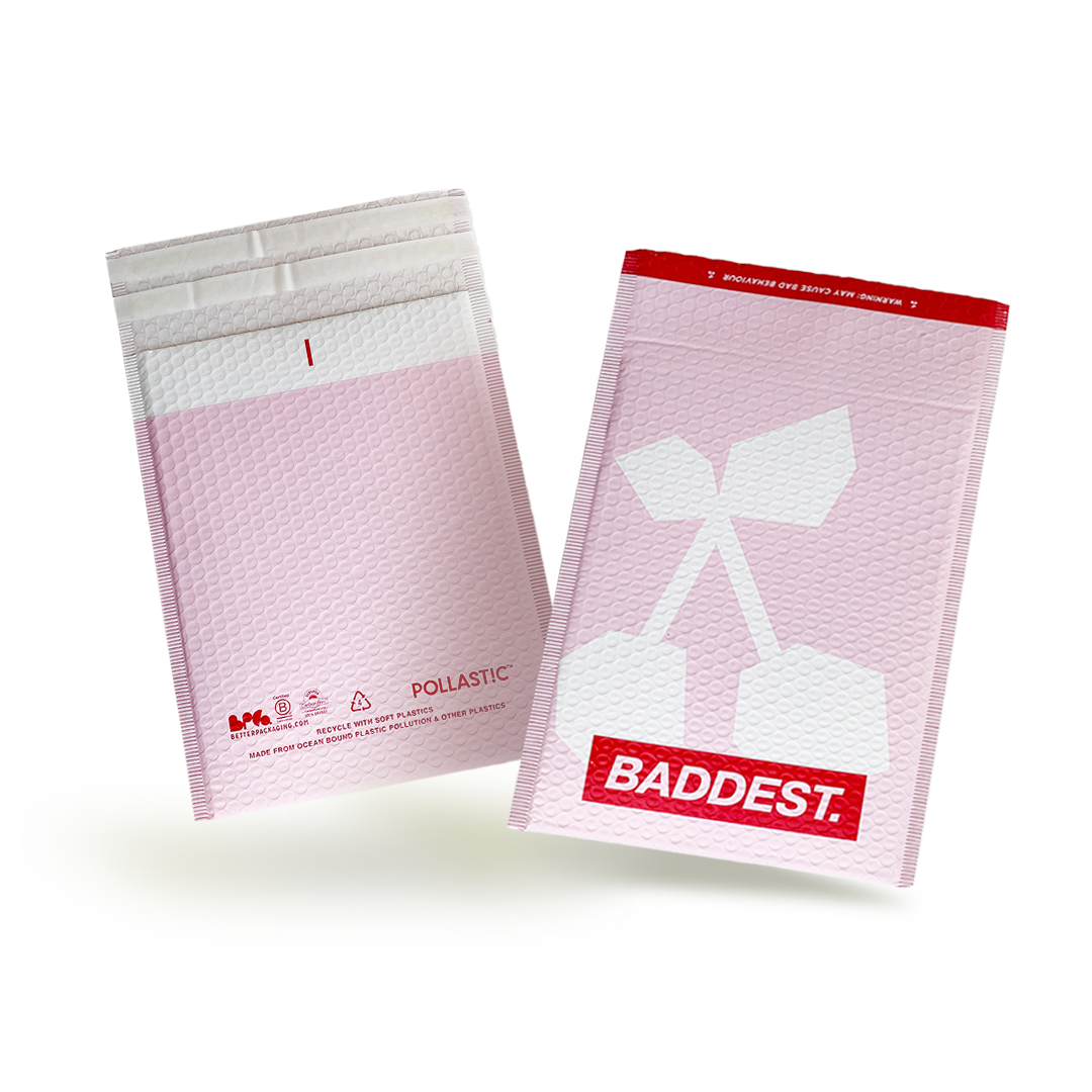 Better Packaging Custom White Fox POLLAST!C Bubble Mailer