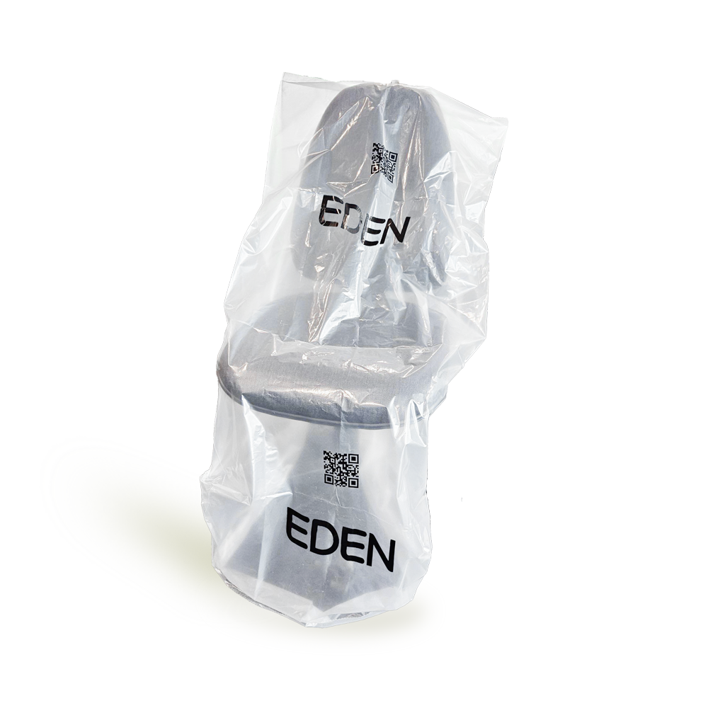 Better Packaging Custom Eden Furniture POLLAST!C Furniture Bag