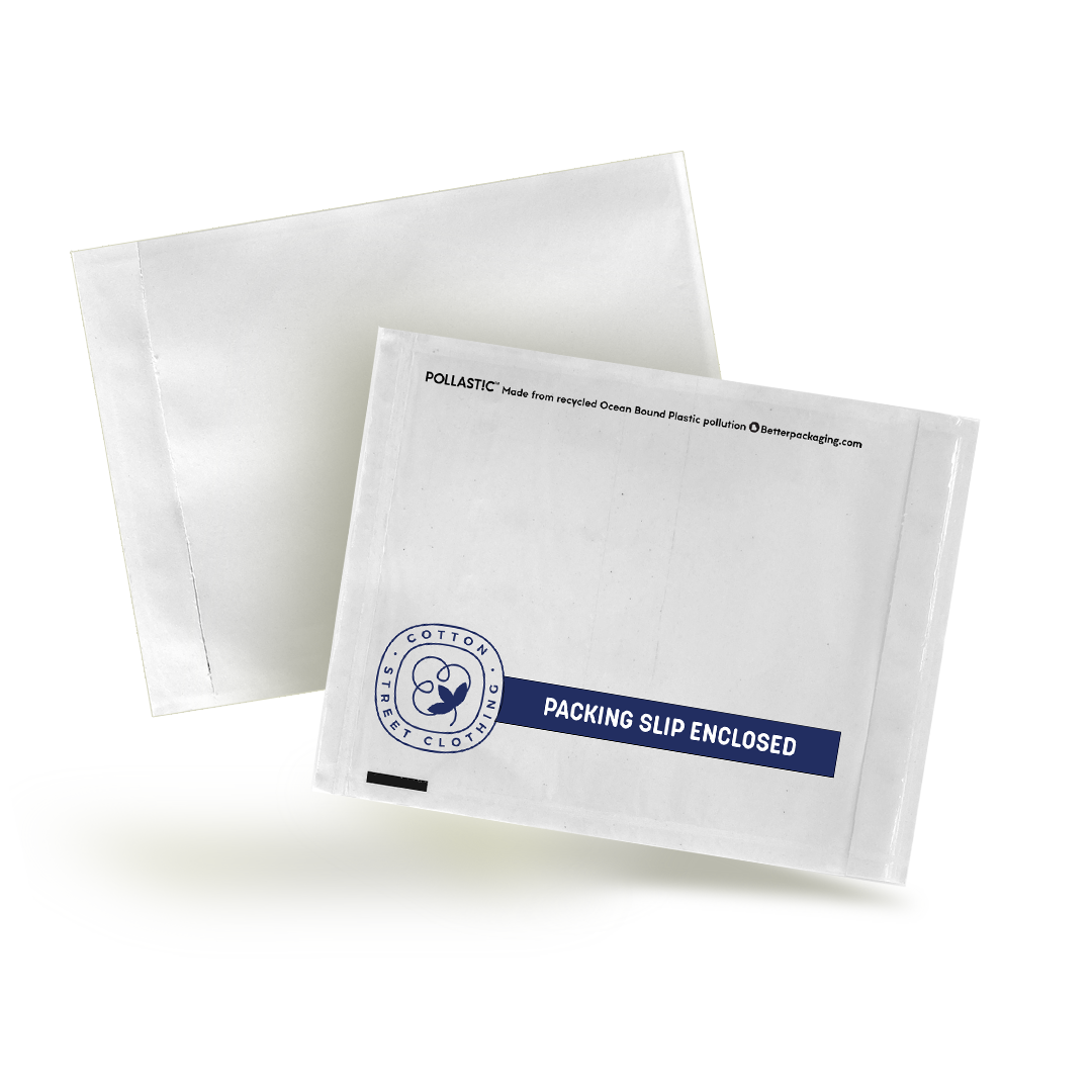 Better Packaging Custom Cotton Street Clothing POLLAST!C Labelope