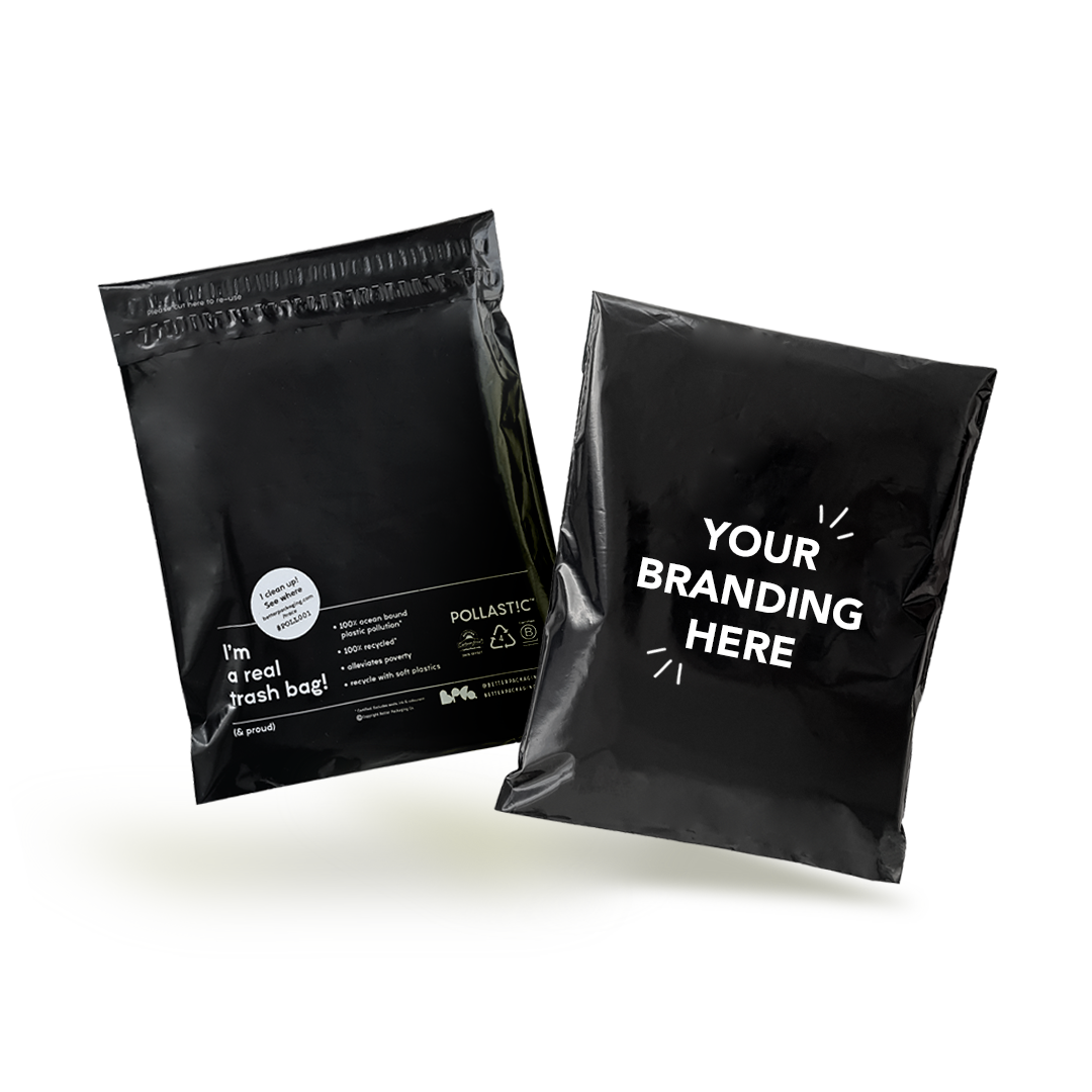 Better Packaging POLLAST!C Low MOQ Black Mailer