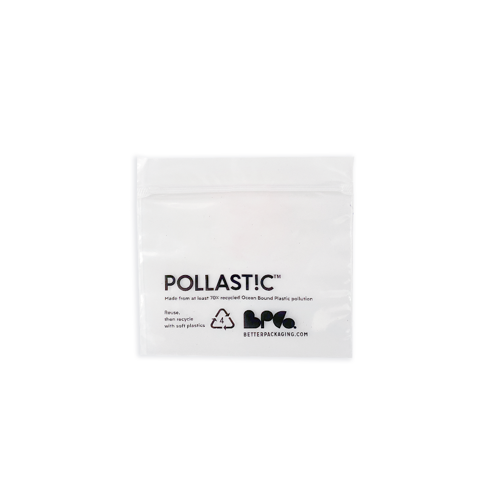 Small Better Packaging POLLAST!C Zip locl bag on a transparent background